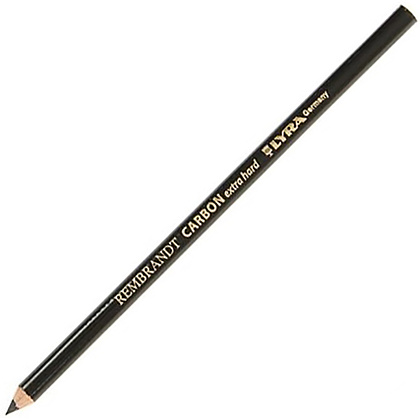 Уголь-карандаш "Rembrandt Carbon" обезжиренный, очень твердый, 3H, черный