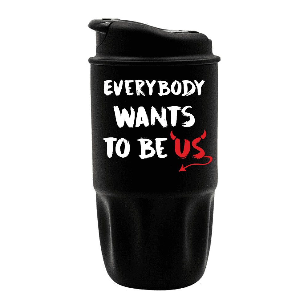 Термокружка "Everybody wants to be us", 450 мл, нержавеющая сталь, черный