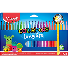 Фломастеры "Color Peps Long Life", 24 шт