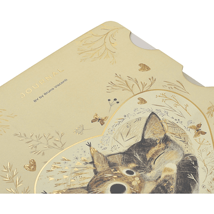 Книга записная  "Love me", В5, 120 листов, клетка, линейка, точка, бежевый - 4