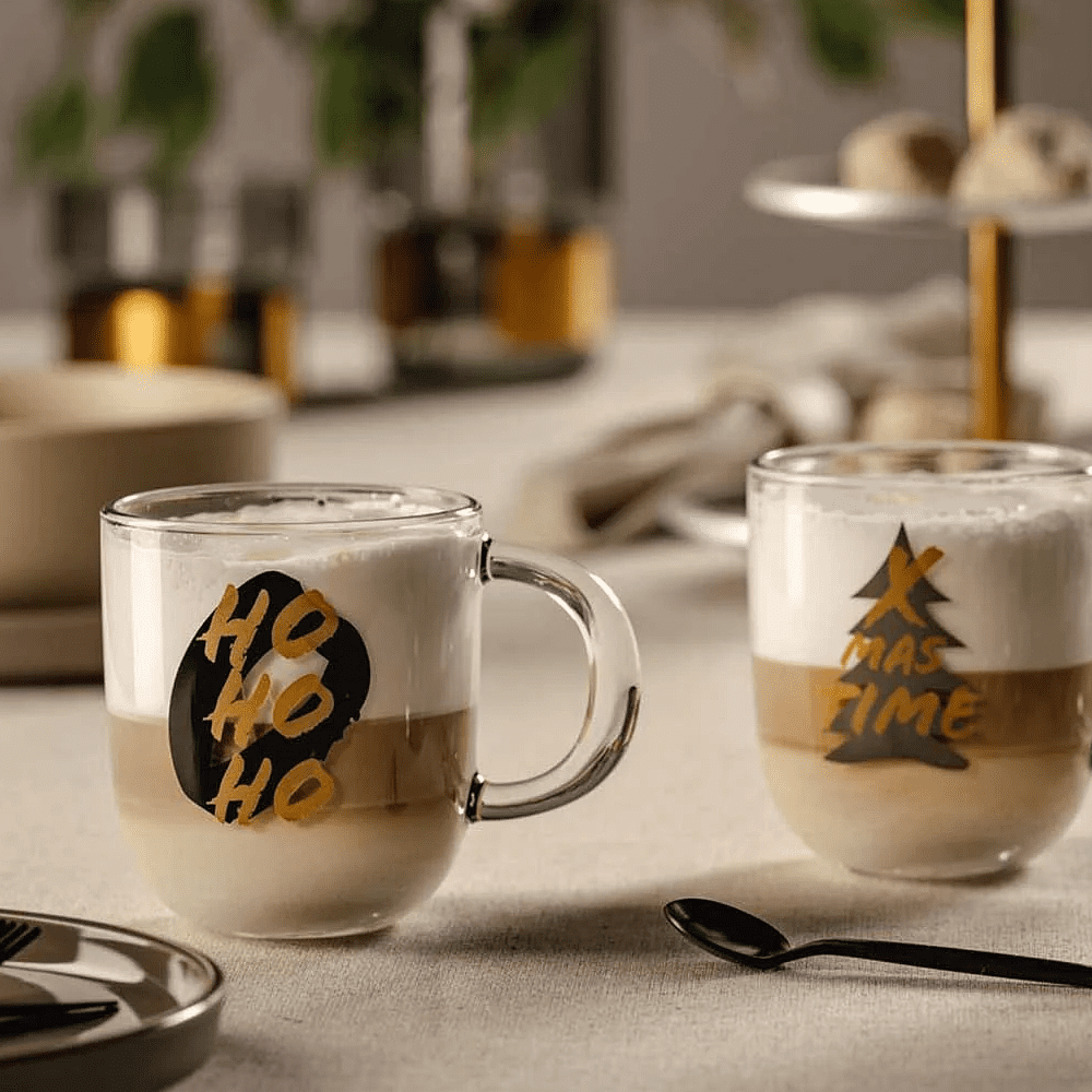 Кружка стеклянная "Silenzio HOHOHO", 400 мл, прозрачный - 3