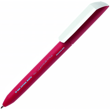 Ручка шариковая автоматическая "Flow Pure MATT. И мы хотим жить и летать", 1.0 мм, красный, стерж. синий