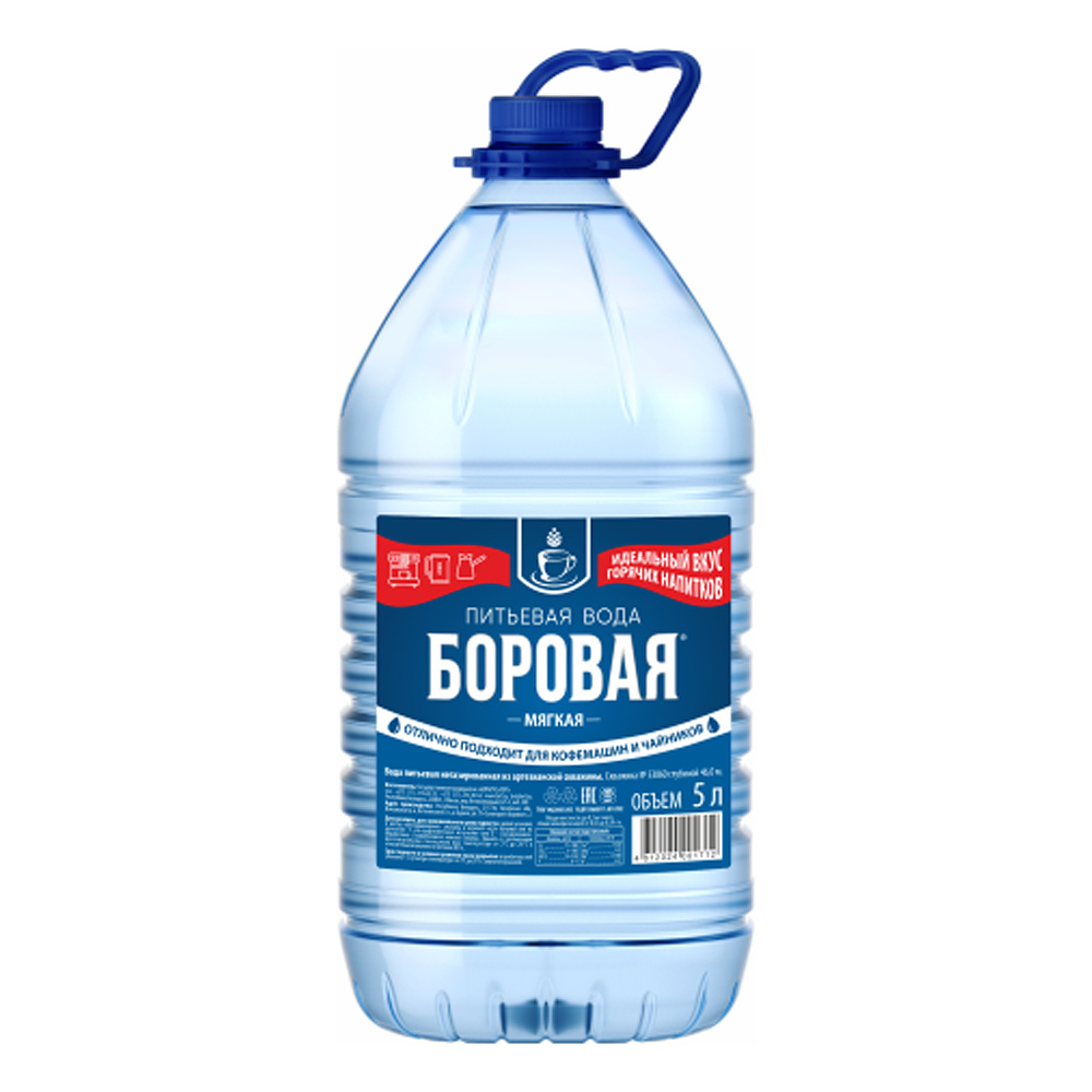 Вода питьевая мягкая "Боровая", негазированная, 5 л