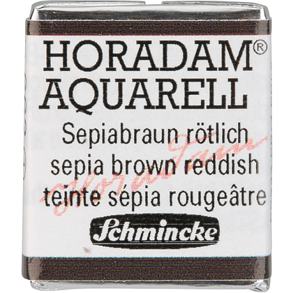 Краски акварельные "Schmincke Horadam", 662 сепия коричнево-красная, полукювета