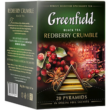 Чай "Greenfield" Redberry Crumble, 20 пакетиков x1.8 г, черный