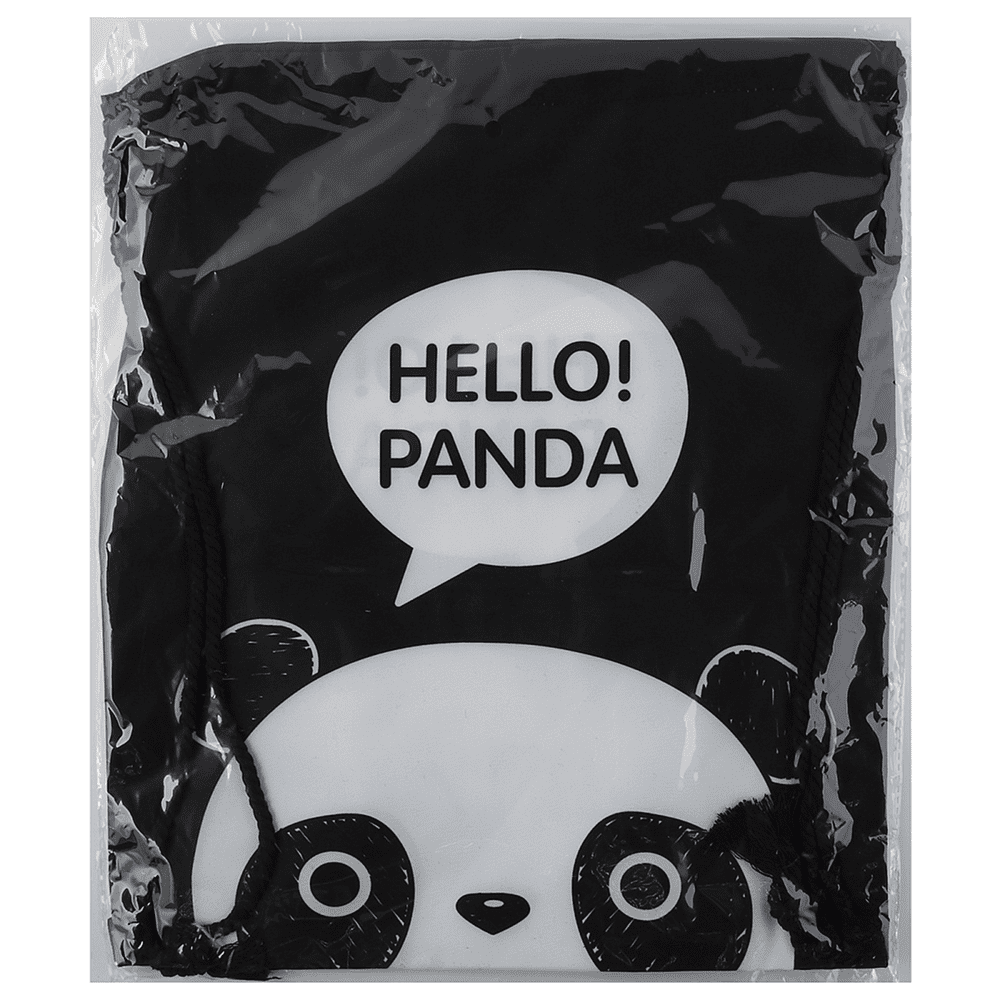 Мешок для обуви "Panda", черный - 4