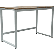 Стол письменный ALLERD RION, белый муар, дуб нокс