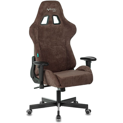 Кресло игровое Бюрократ VIKING KNIGHT Light-10, ткань, металл, темно-коричневый  - 6