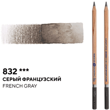 Карандаш акварельный "Белые ночи", 832, серый французский