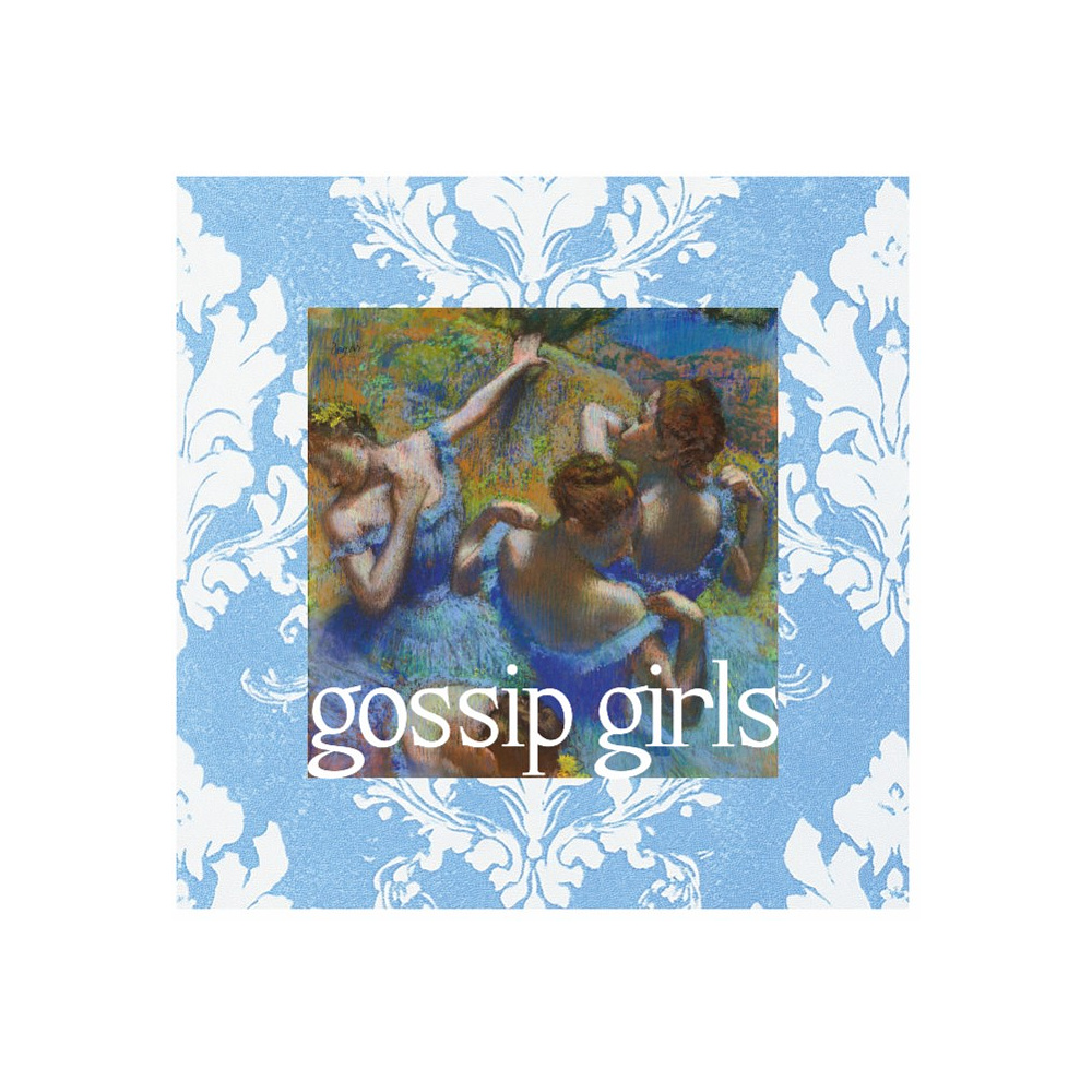 Скетчбук "Gossip girls", 12х12 см, 140 г/м2, 80 листов, голубой - 2