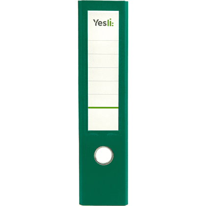 Папка регистратор "Yesli:", А4, ПВХ Эко, 75 мм., зеленый - 2