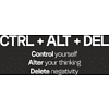 Кружка керамическая "CTRL+ALT+DEL", 350 мл, софттач, черный   - 2