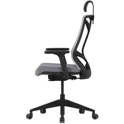 Кресло для руководителя "Nature II Slider", каркас черный, ткань, пластик, серый, -50% - 2