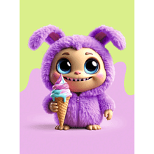 Блокнот "Улыбашки.1", A6, 60 листов, клетка, зеленый, фиолетовый