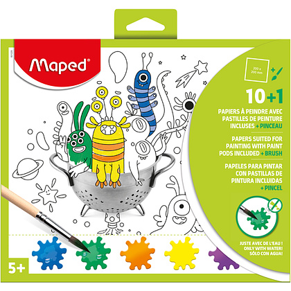 Набор для творчества Maped "Creative”, раскраска с кисточкой - 4