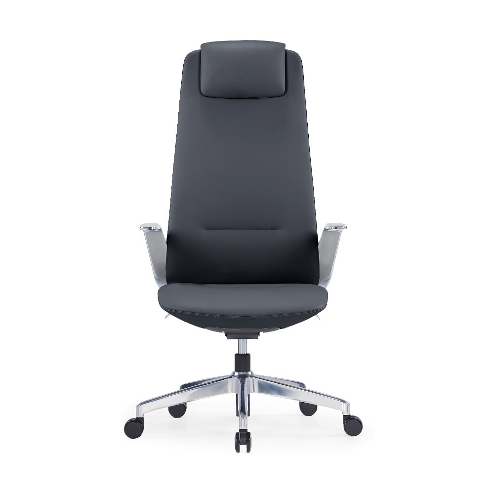 Кресло компьютерное SitZone CH-515A, кожа, алюминий, черный - 3