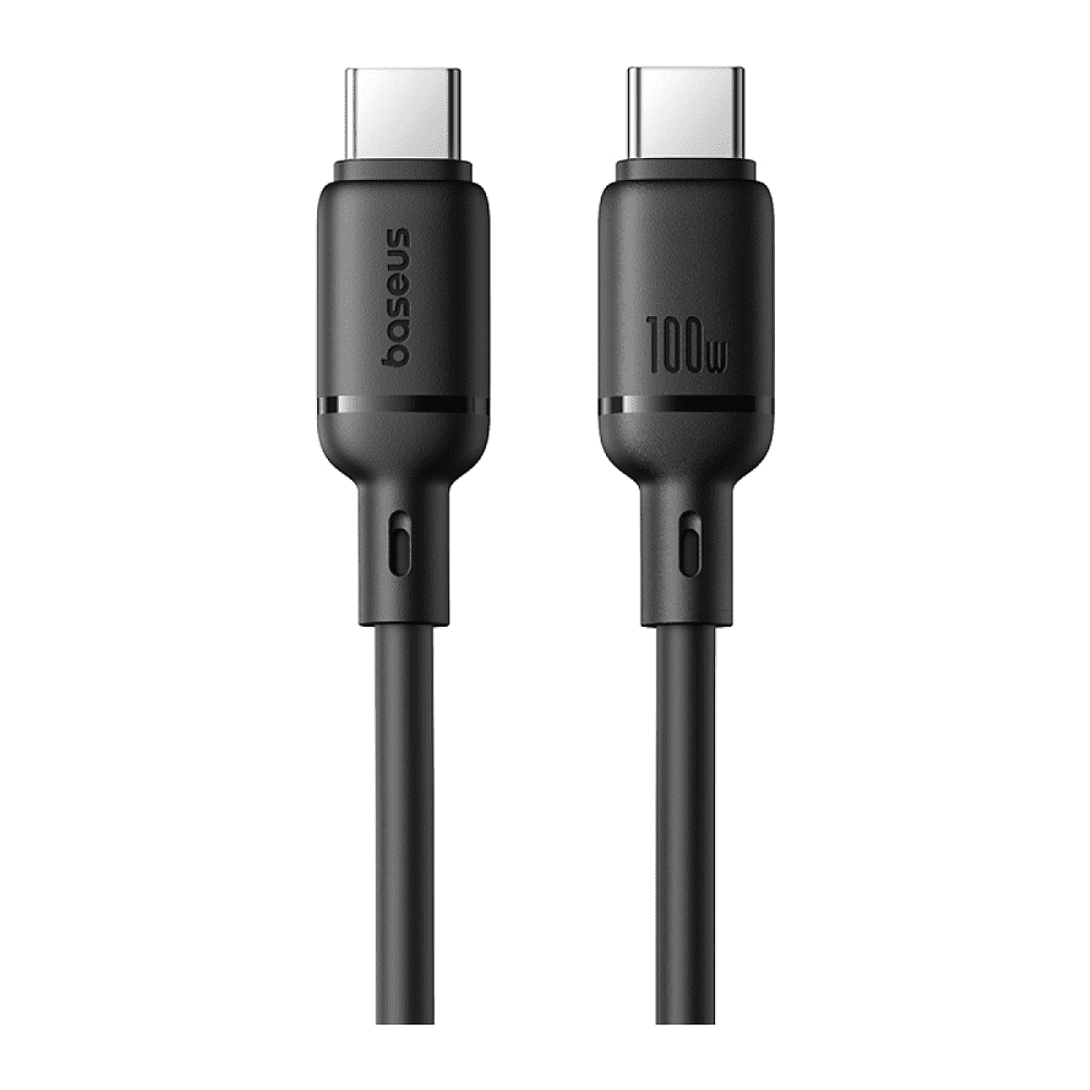 Кабель Baseus P10377704113-00, Type-C to Type-C, 100W, 1 м, Cluster Black