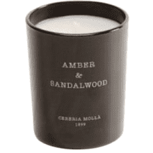 Свеча ароматическая CERERIA MOLLA  "Amber & Sandalwood", 70 гр, подарочная упаковка