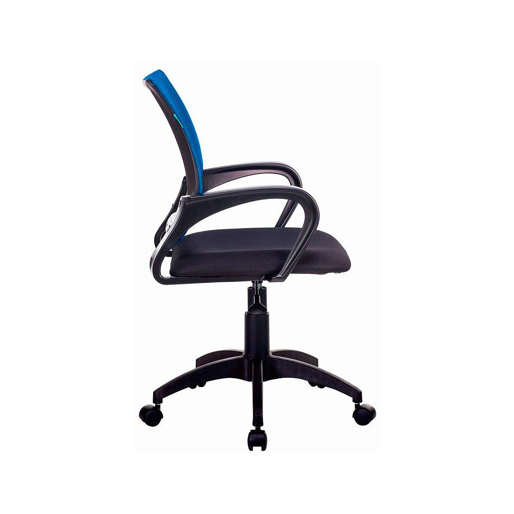 Кресло для персонала Бюрократ "CH-695NLT", ткань, пластик, синий, черный - 3