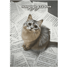 Тетрадь для нот "Кот и партитура", А4, 32 листа