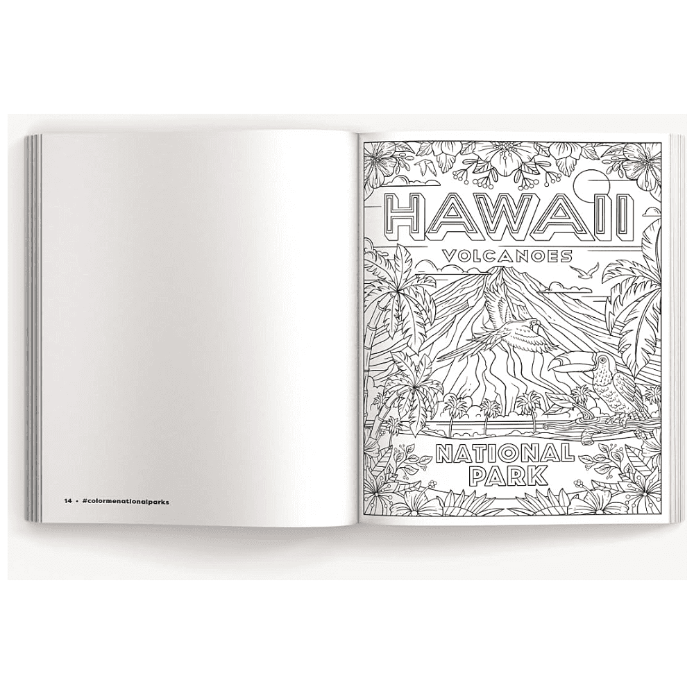 Раскраска на английском языке "Color Me. National Parks. An Adventurous Coloring Book" - 3