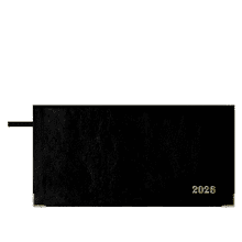 Еженедельник датированный "Сафир", 170х88 мм, 128 страниц, черный, 2026