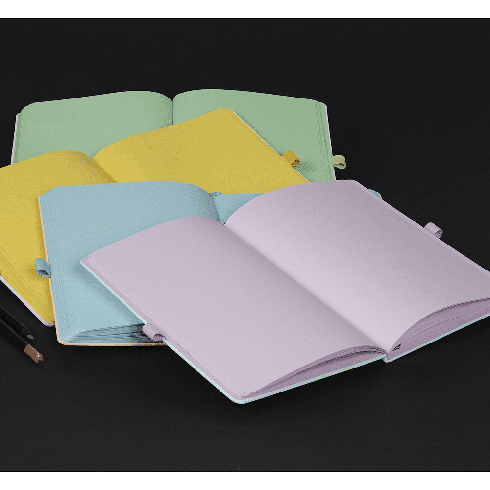 Блокнот "Doodle lilac paper", А5, 96 листов, голубой, срез фиолетовый - 5