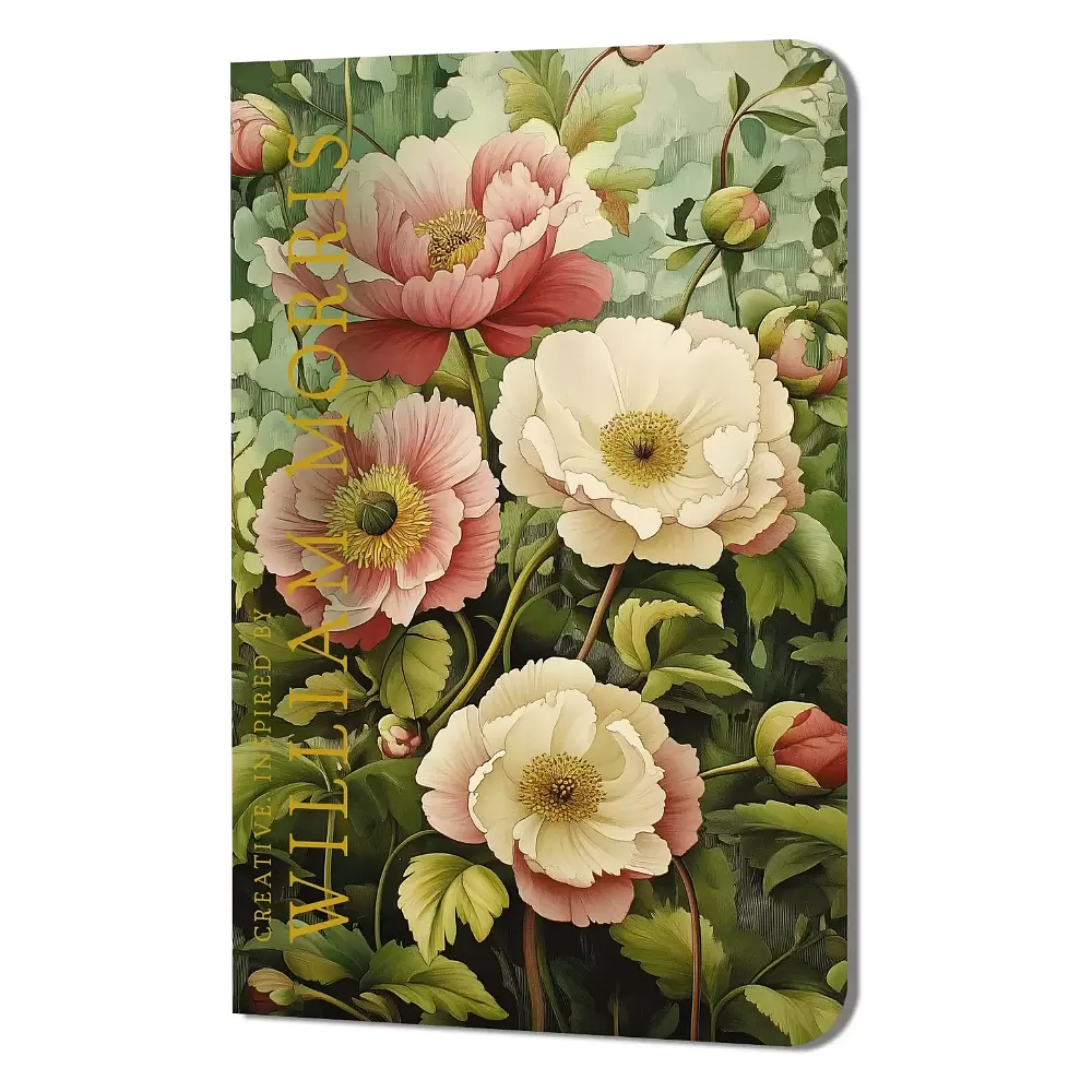 Блокнот "Creative. Inspired by William Morris", 130x210 мм, 32 листа, в линейку, разноцветный
