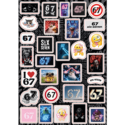 Стикерпак "67", A5