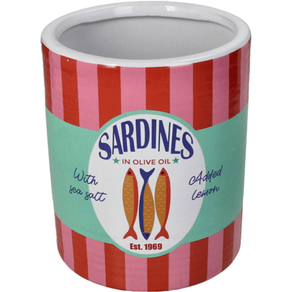 Кашпо "Sardines", фаянс, разноцветный