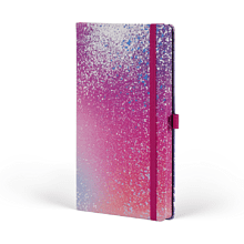 Блокнот "Color Spray creativity", А5, 96 листов, линейка, на резинке, розовый