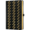 Блокнот Castelli Milano "Roman Gold", А5, 96 листов, линейка, черный, золотой - 2