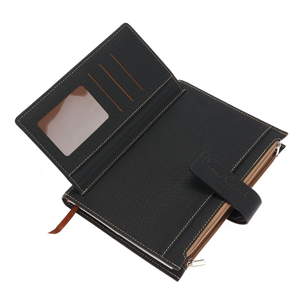 Книга записная "Pierre Cardin", А5, 256 листов, линованный, черный, -30% - 2