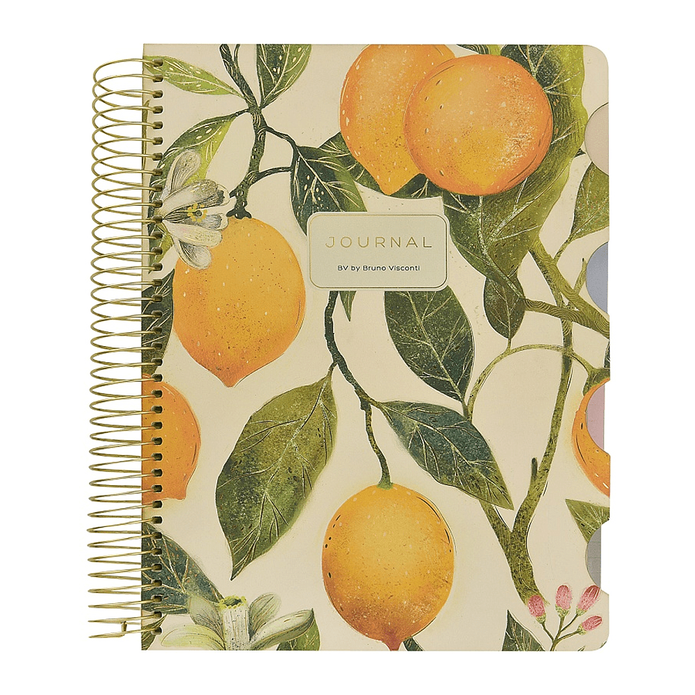 Книга записная "Flora. Paradise. Lemons" , В5, 120 листов, клетка, линейка, точка, белый, желтый - 2