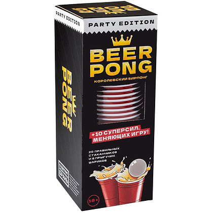 Игра настольная "Beer Pong. Королевский бирпонг"