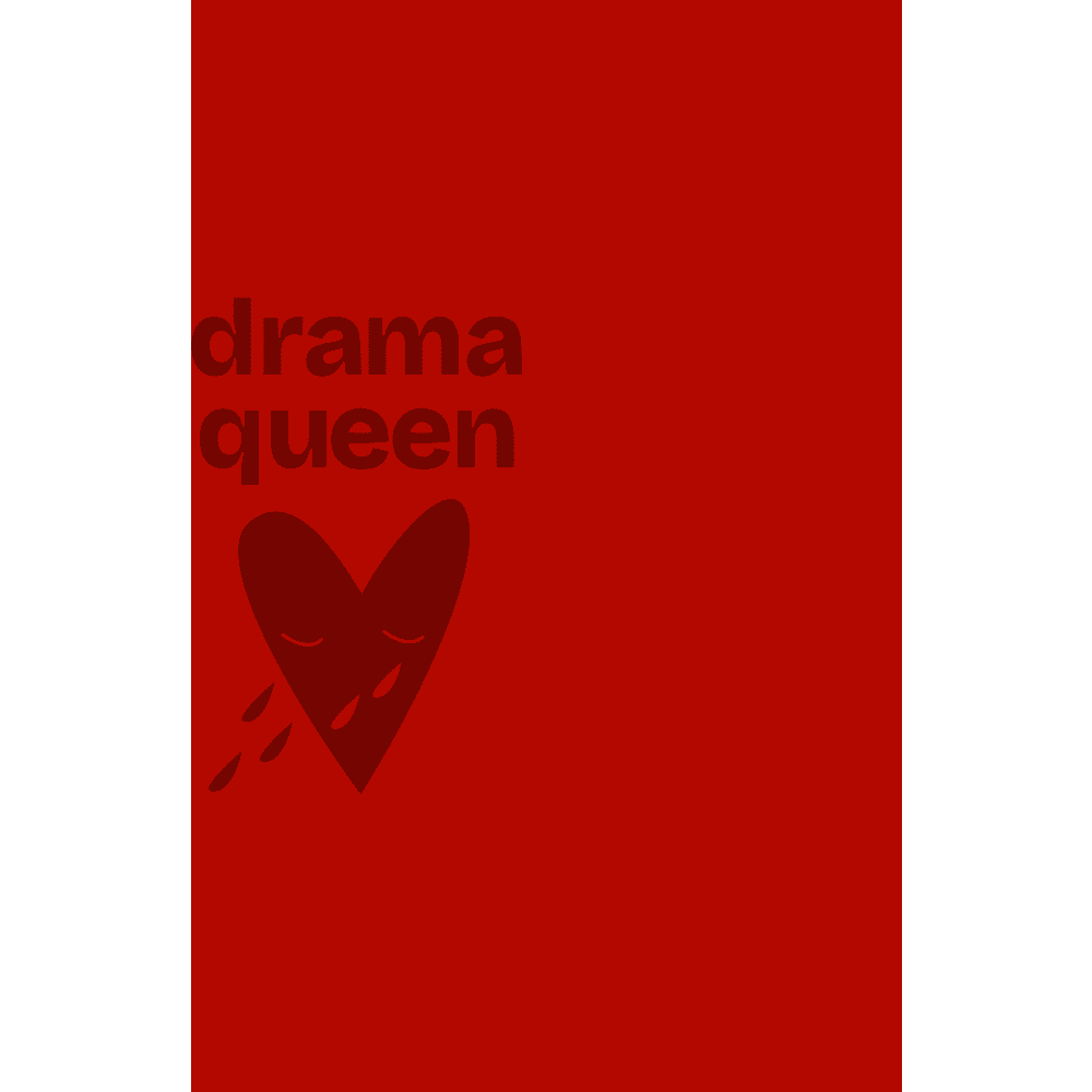 Бизнес тетрадь А5 «Drama Queen» soft touch, красный - 2