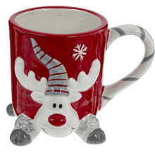 Кружка керамическая "Олень", 400 мл, ассорти