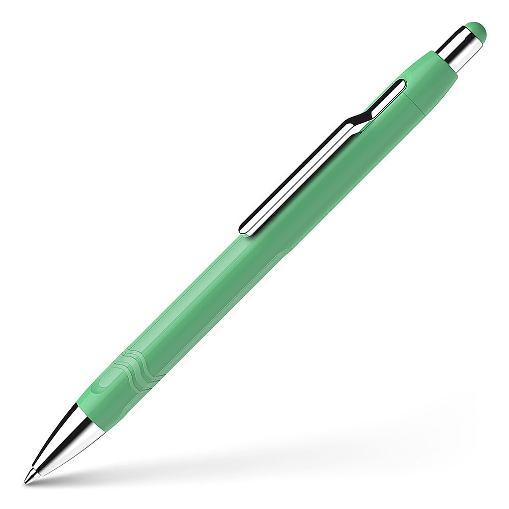 Ручка шариковая автоматическая "Schneider Epsilon", мятный, зеленый, стерж. синий