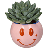 Кашпо "Smiley", полистоун, розовый - 2