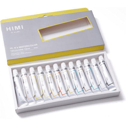 Краски акварельные "Himi Miya", 12 цветов, тубы - 7