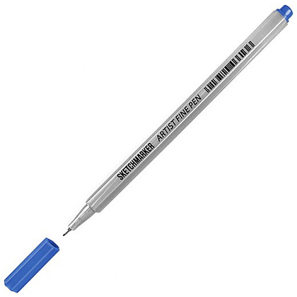 Ручка капиллярная "Sketchmarker", 0.4 мм, синий флуоресцентный