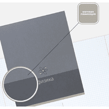 Тетрадь предметная "Физика. Pictogram", А5, 48 листов, клетка, серый