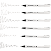 Набор ручек капиллярных "Sketchmarker", 6 шт (0.05, 0.1, 0.2, 0.3, 0.4, 0.5 мм), лайнер, черный  - 2