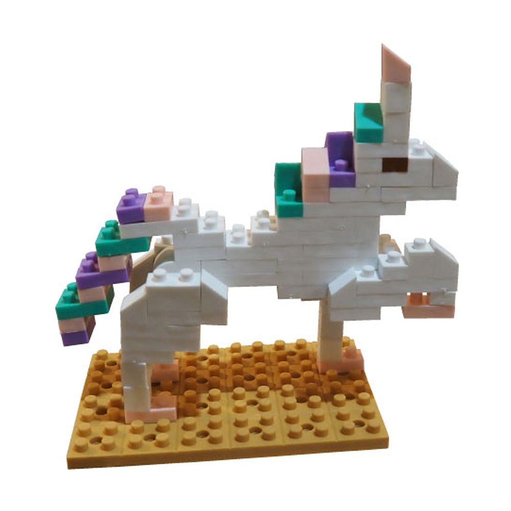 Ластик Iwako Blocks "Unicorn", 1 шт, ассорти, блистер - 4