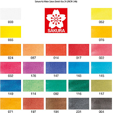 Краски акварельные "Koi Water Colors", 24 цвета