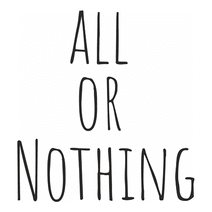 Стеклянный бокал для виски «All or nothing», прозрачный   - 2