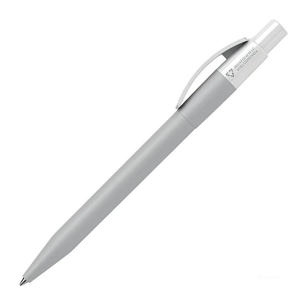 Ручка шариковая автоматическая "PX40-MATT CB", 1.0 мм, серый, белый, стерж. синий 