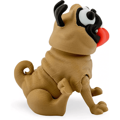 Игрушка 3D "Мопс Персик" - 4