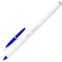 Ручка шариковая "Bic Cristal Up", 0.35 мм, белый, синий, стерж. синий