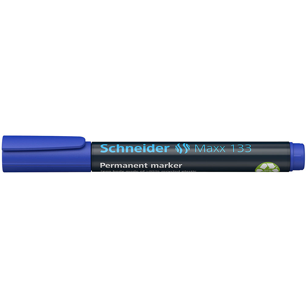 Маркер перманентный "Schneider Maxx 133", синий - 3